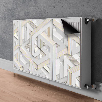 Magnetic radiator mat 3D pattern geometry lines