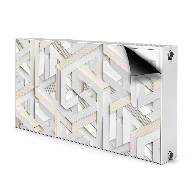 Magnetic radiator mat 3D pattern geometry lines