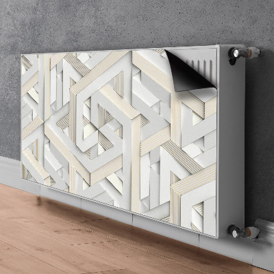 Magnetic radiator mat 3D pattern geometry lines