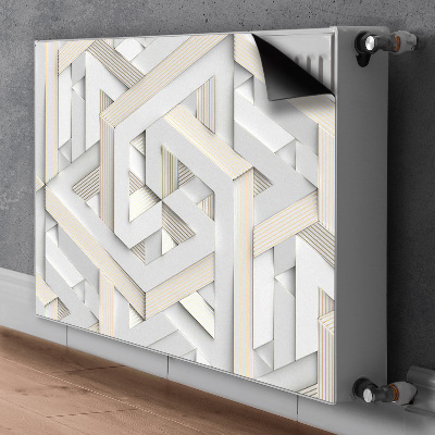 Magnetic radiator mat 3D pattern geometry lines