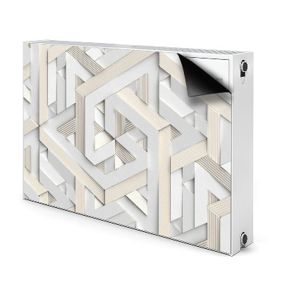 Magnetic radiator mat 3D pattern geometry lines