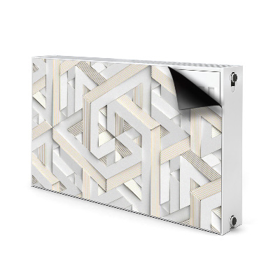 Magnetic radiator mat 3D pattern geometry lines