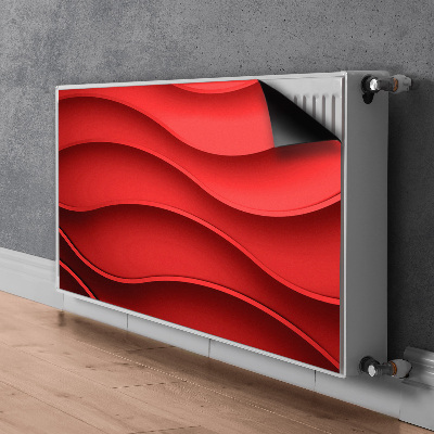 Radiator cover Red abstraction