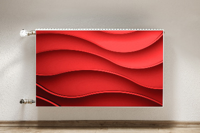 Radiator cover Red abstraction