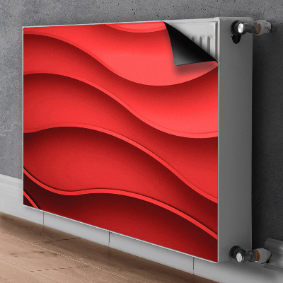 Radiator cover Red abstraction