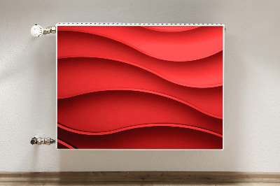 Radiator cover Red abstraction