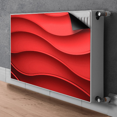 Radiator cover Red abstraction