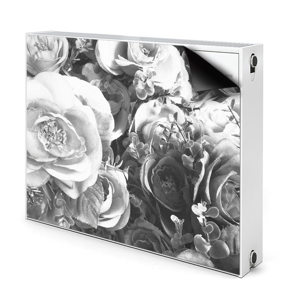 Magnetic radiator mat Retro roses