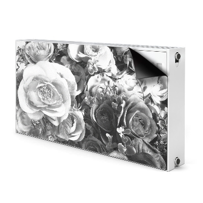 Magnetic radiator mat Retro roses