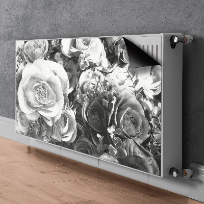 Magnetic radiator mat Retro roses