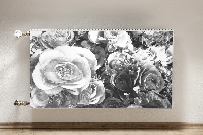 Magnetic radiator mat Retro roses