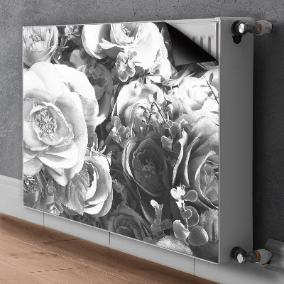 Magnetic radiator mat Retro roses