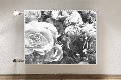 Magnetic radiator mat Retro roses