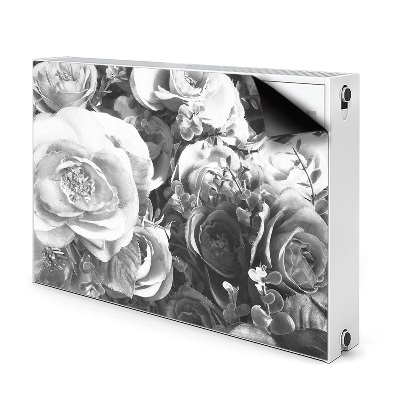 Magnetic radiator mat Retro roses