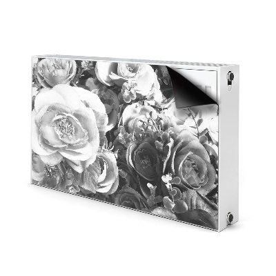 Magnetic radiator mat Retro roses