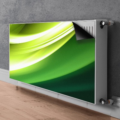 Radiator cover Green abstraction