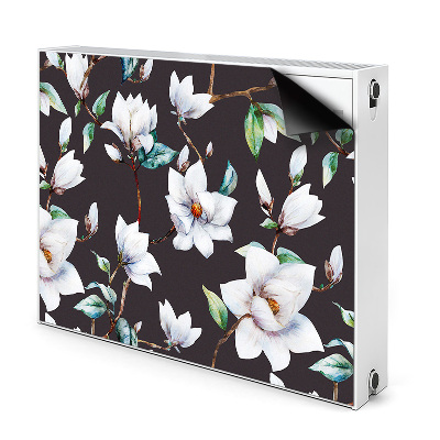 Magnetic radiator cover Painted flowers