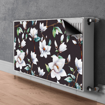 Magnetic radiator cover Painted flowers