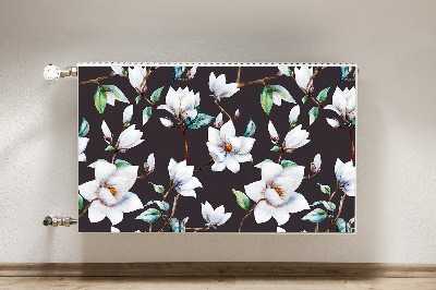 Magnetic radiator cover Painted flowers