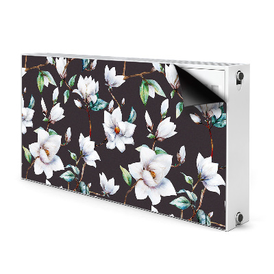 Magnetic radiator cover Painted flowers