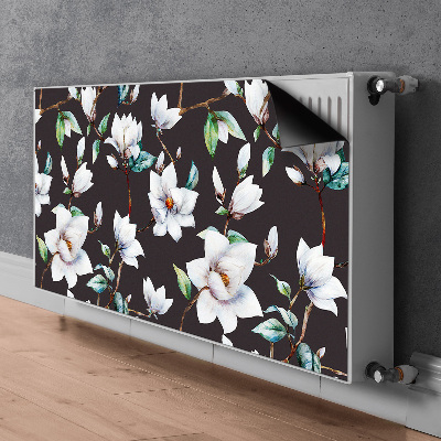 Magnetic radiator cover Painted flowers