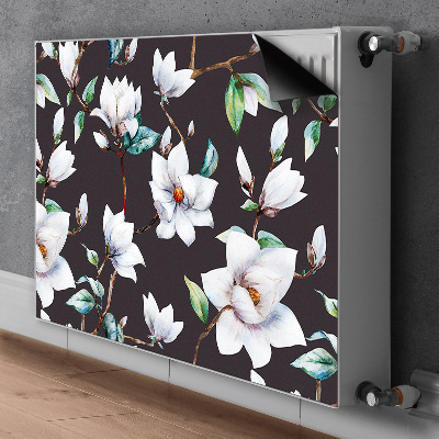 Magnetic radiator cover Painted flowers