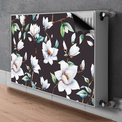 Magnetic radiator cover Painted flowers