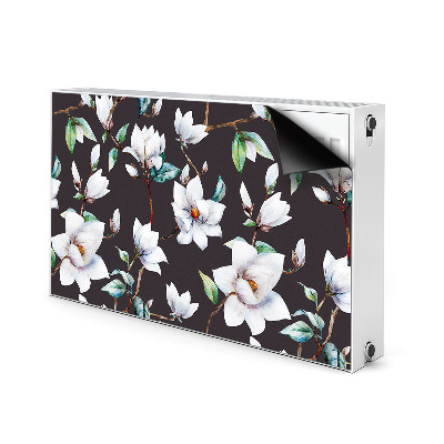 Magnetic radiator cover Painted flowers