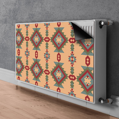 Magnetic radiator mat Indian motifs