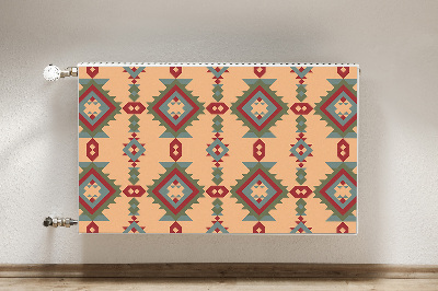 Magnetic radiator mat Indian motifs