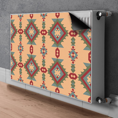 Magnetic radiator mat Indian motifs