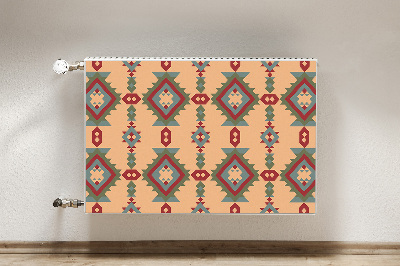 Magnetic radiator mat Indian motifs