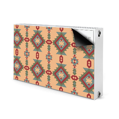 Magnetic radiator mat Indian motifs