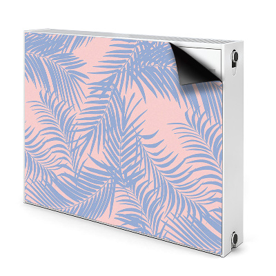 Magnetic radiator cover Blue leaves