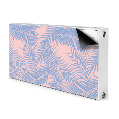 Magnetic radiator cover Blue leaves