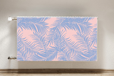 Magnetic radiator cover Blue leaves