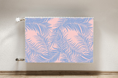 Magnetic radiator cover Blue leaves