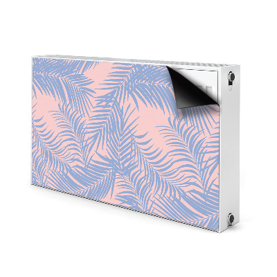 Magnetic radiator cover Blue leaves