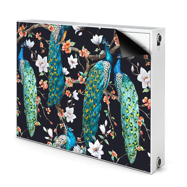 Decorative radiator mat Peacock