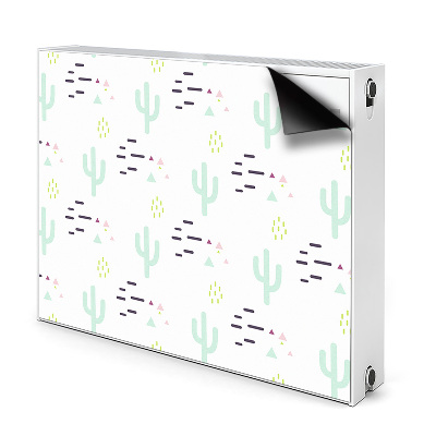 Decorative radiator cover Cacti