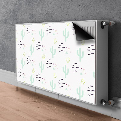 Decorative radiator cover Cacti