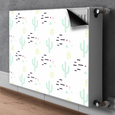 Decorative radiator cover Cacti