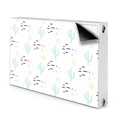 Decorative radiator cover Cacti