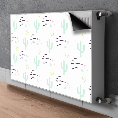 Decorative radiator cover Cacti