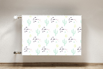 Decorative radiator cover Cacti