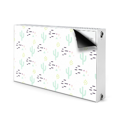 Decorative radiator cover Cacti