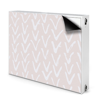 Magnetic radiator mat V light pink