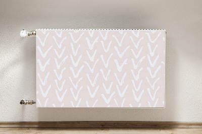 Magnetic radiator mat V light pink