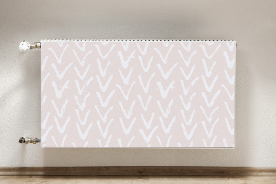 Magnetic radiator mat V light pink