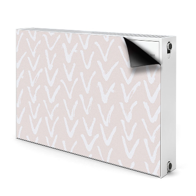 Magnetic radiator mat V light pink